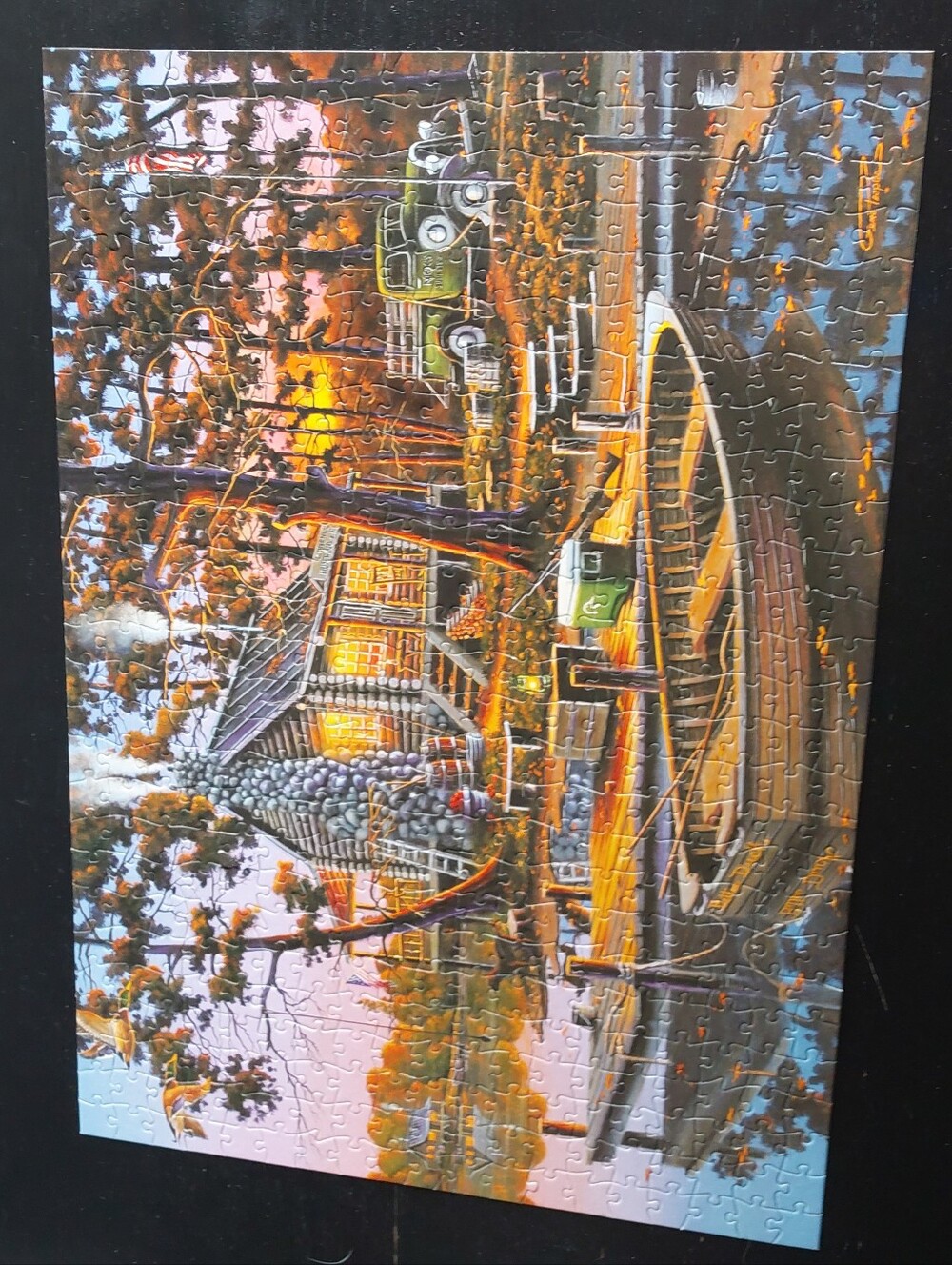 500 Piece Scenic Lakeside Cabin Puzzle